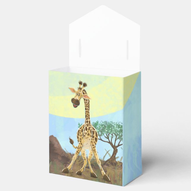 Caja Para Regalos Giraffe del desfile de animales (Abierto)