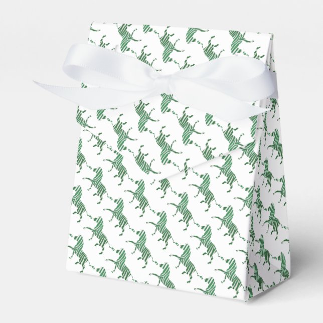 Caja Para Regalos Giraffe Hot Pink and Black Silhouette (Front Side)