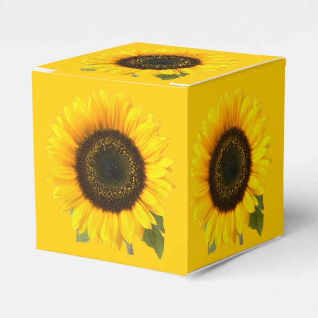 Caja Para Regalos Girasol (Costado Anverso)