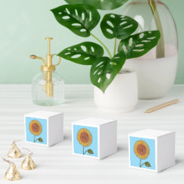 Caja Para Regalos Girasol amarillo activado