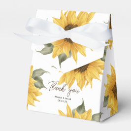 Caja Para Regalos Girasol, boda de otoño rústica