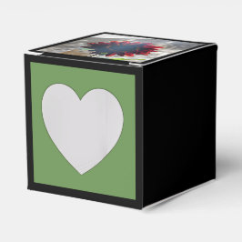 Caja Para Regalos Girasol rojo oscuro