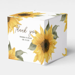 Caja Para Regalos Girasol ruso, boda de otoño