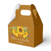 Girasoles de Otoño Boda Personalizada