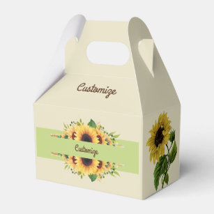 Cajas Cumpleaños Del Girasol para regalos 