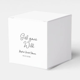 Caja Para Regalos Girl gone wild bridal shower name date simple mini