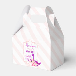 Caja Para Regalos Girly Dinosaur Pink Gracias Fiesta