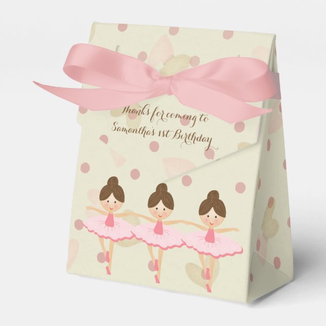 Caja Para Regalos Girly Pink and Dreamy Ballerina (Front Side)