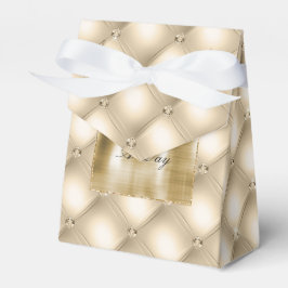 Caja Para Regalos Glam Champagne Gold Glitzy Diamonds