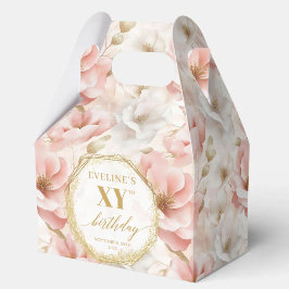 Caja Para Regalos Glamoroso Boho Dusty Pink Rustic Gold Birday