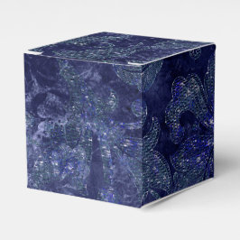 Caja Para Regalos Glimmer de medianoche damasco vintage