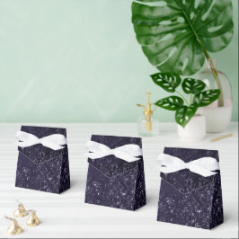 Caja Para Regalos Glimmery Indigo Grunge | Midnight Purple Damask