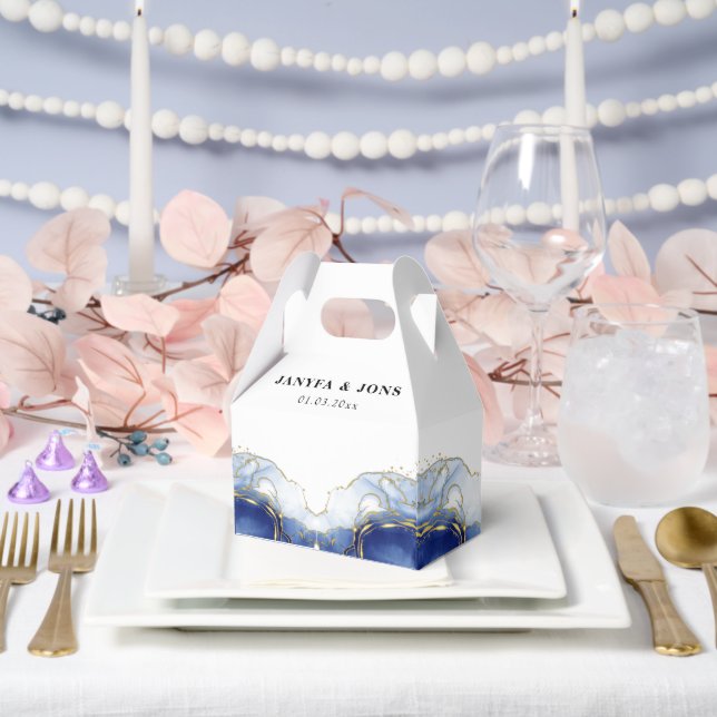 Caja Para Regalos glitter marble  (Boda)