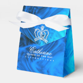 Caja Para Regalos Glittering Crown Luxury Blue Aqua