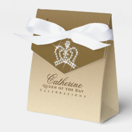 Caja Para Regalos Glittering Crown Luxury Gold