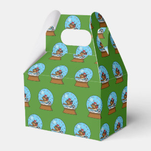 Caja Para Regalos Globe de nieve con juego de cuerdas con soplo