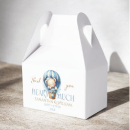 Caja Para Regalos Globo de aire caliente azul Teddy Bear