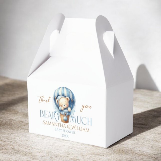 Caja Para Regalos Globo de aire caliente azul Teddy Bear (Subido por el creador)