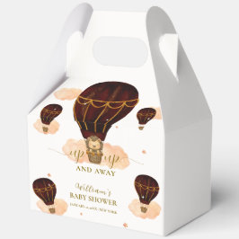 Caja Para Regalos Globo de aire caliente Jungla de león de chico Bab