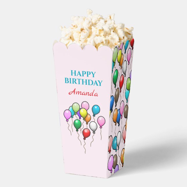 Caja Para Regalos Globos Coloridos (apareció)