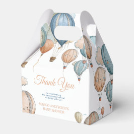 Caja Para Regalos Globos de aire caliente Pastel Boy Viaje Baby Show