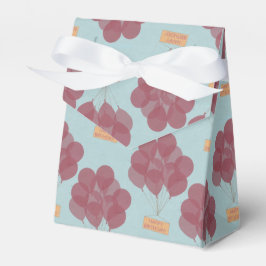 Caja Para Regalos Globos de cumpleaños felices