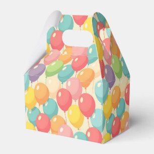 Caja Para Regalos Globos de fiesta en diferentes colores
