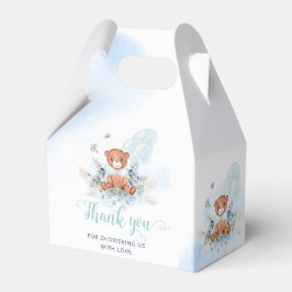 Caja Para Regalos Globos de Oso Teddy Bear Bearly Wait Blue Baby Sho