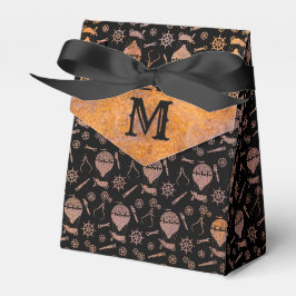Caja Para Regalos Globos oxidados Steampunk con monograma personaliz