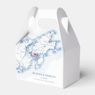 Caja Para Regalos Gloucester Cape Ann Boda de Destino Elegante