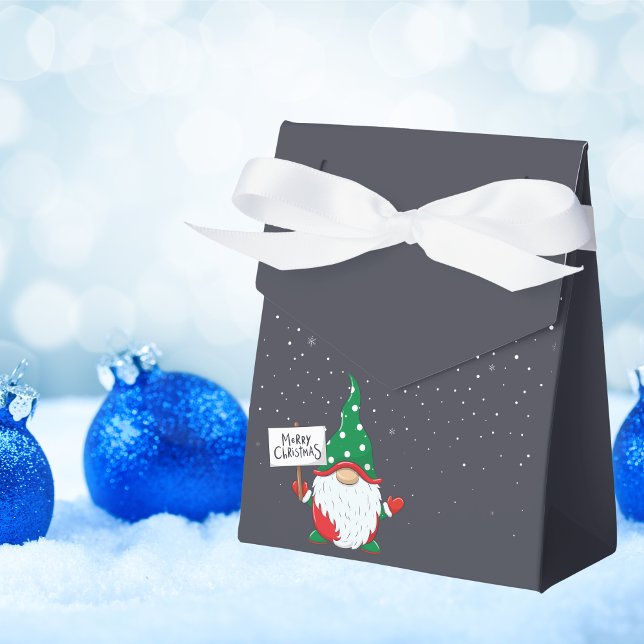 Caja Para Regalos Gnome de navidad genial, elegante y elegante (Subido por el creador)