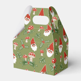 Caja Para Regalos Gnomes y hongos en vacaciones de bosques verdes