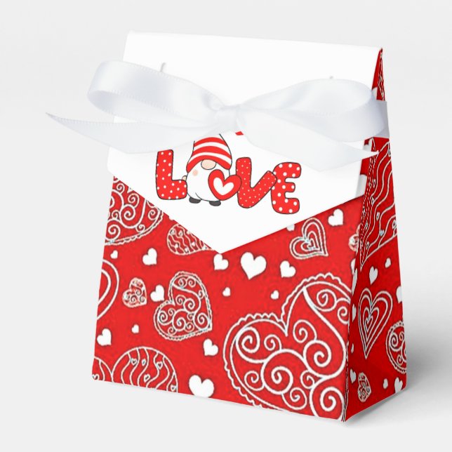 Caja Para Regalos Gnomo del día de San Valentín (Front Side)
