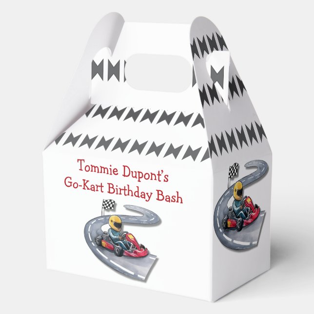 Caja Para Regalos Go-Kart Birthday Bash (Reverso )