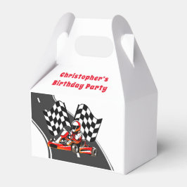 Caja Para Regalos Go Kart Carreras Boy Birthday Party