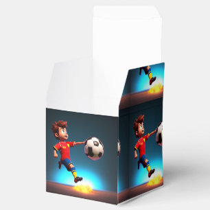 Caja Para Regalos "Gol Bound: La patada perfecta del niño animado"