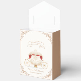 Caja Para Regalos Gold Elegant Fairytale Carriage Baby Shower