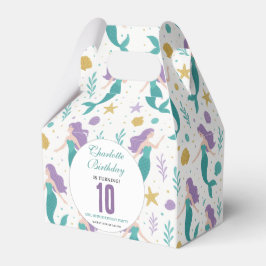 Caja Para Regalos Gold Little Mermaid 10th Birthday | Under the Sea