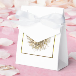 Caja Para Regalos Gold Wreath Merry Christmas Favbox