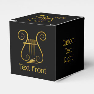 Caja Para Regalos Golden Lyre