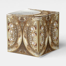 Caja Para Regalos Golden Ornate Favor Box