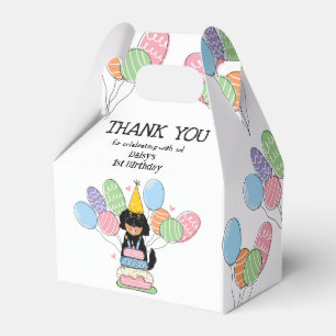 Caja Para Regalos Goldendoodle Dog Cumpleaños Gracias Favor Box