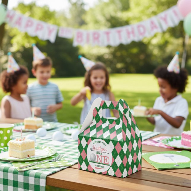 Caja Para Regalos Golf PAR-TEE Primer cumpleaños (Subido por el creador)