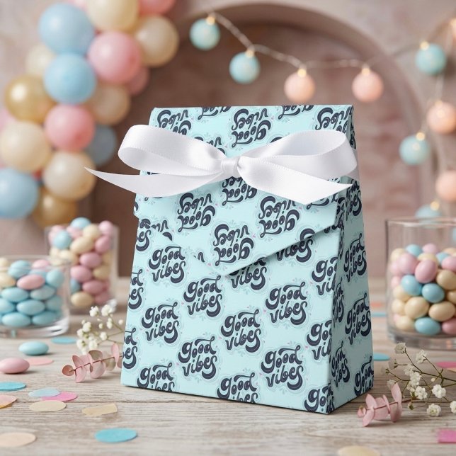 Caja Para Regalos Good Vibes Favor Boxes (Subido por el creador)