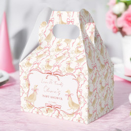 Caja Para Regalos Goose nursery rhymes pink baby shower personalized
