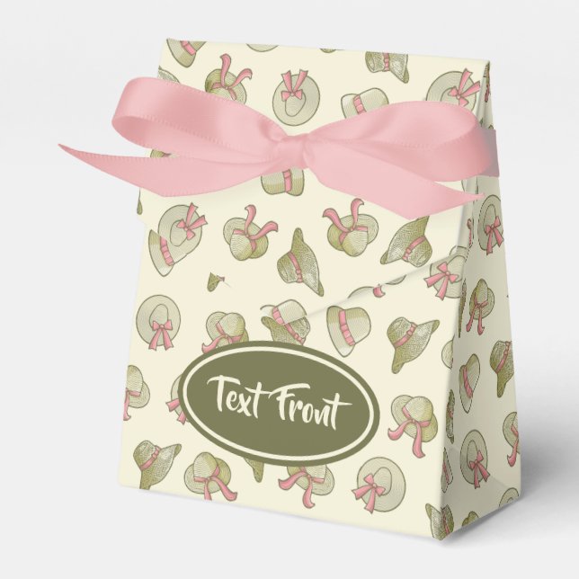 Caja Para Regalos Gorras De Verano Amarillo (Front Side)