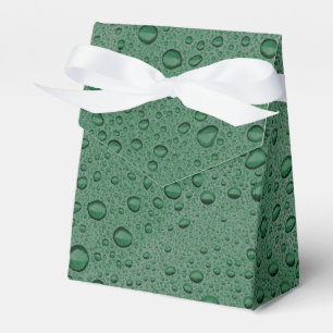 Caja Para Regalos Gotas de agua verde