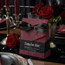 Caja Para Regalos Gothic Black Raven Wine Darkly Ever After Wedding