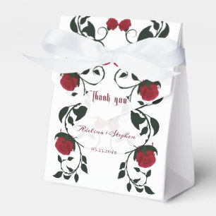 Caja Para Regalos Gothic Dripping Rosas sangrientos Moody Boda