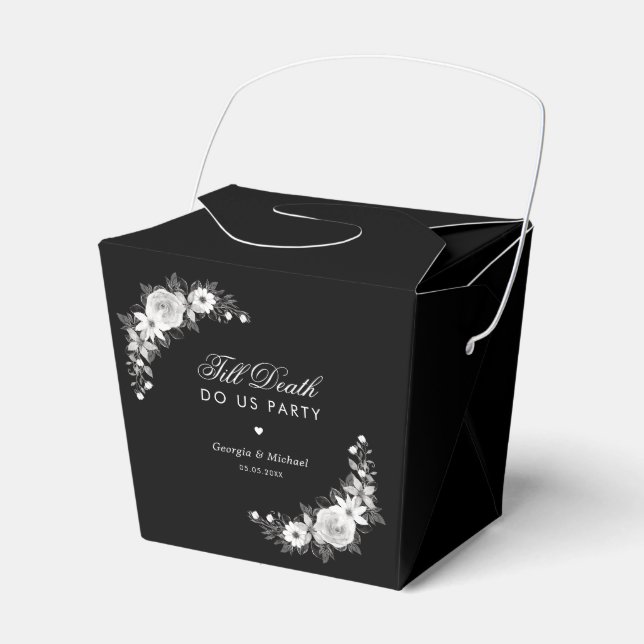 Caja Para Regalos Gótica hasta la muerte nos hace Fiesta Boda floral (Front Side)